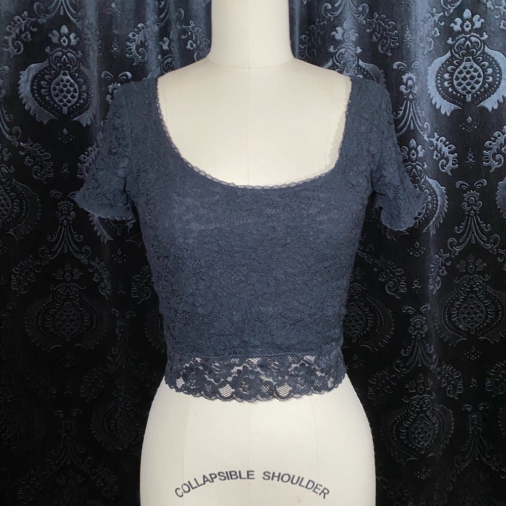 Elegant Lace Black Top
